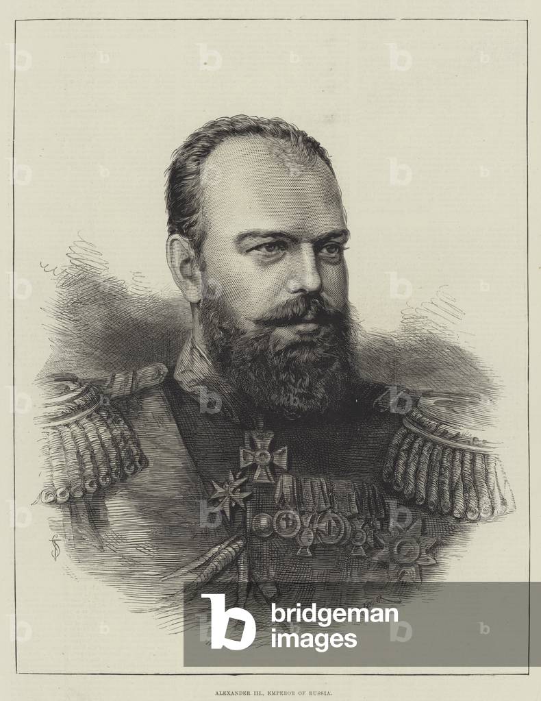 Alexander III, Emperor of Russia (engraving)