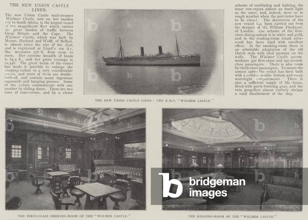 The New Union Castle Liner (b/w photo)