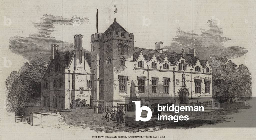 The New Grammar-School, Lancaster (engraving)
