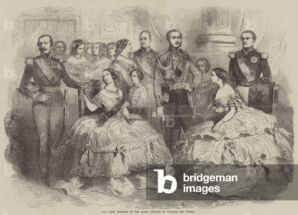 The Chief Members of the Royal Families of England and France (engraving)