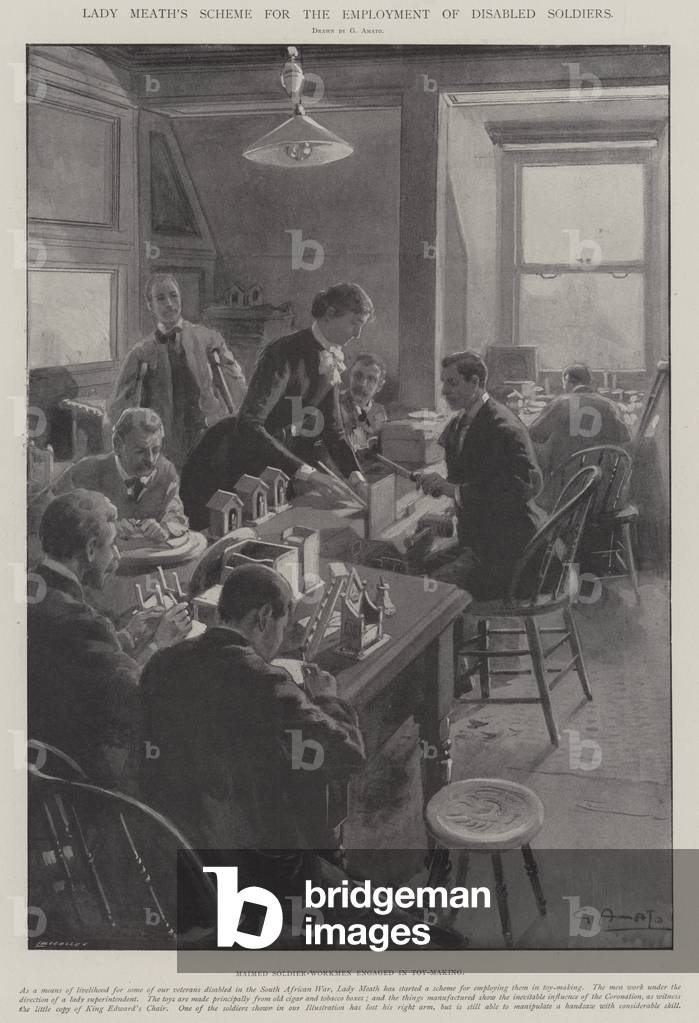 Lady Meath's Scheme for the Employment of Disabled Soldiers (litho)