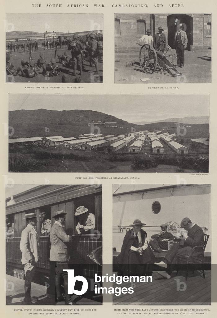 The South African War, Campaigning, and after (b/w photo)