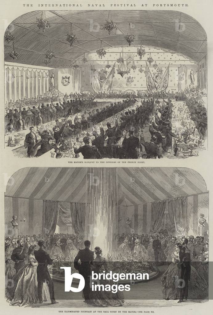 The International Naval Festival at Portsmouth (engraving)