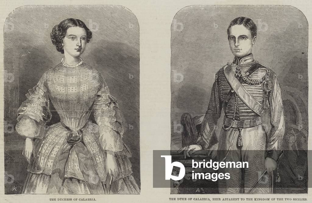 The Duke and Duchess of Calabria (engraving)