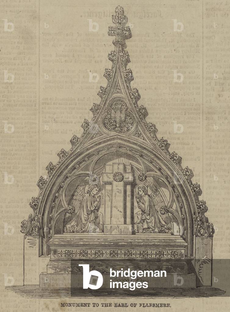 Monument to the Earl of Ellesmere (engraving)