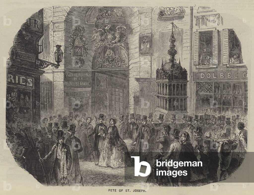 Fete of St Joseph (engraving)
