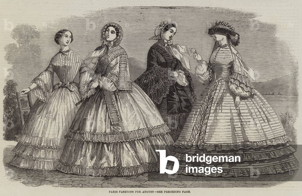 Paris Fashions for August (engraving)