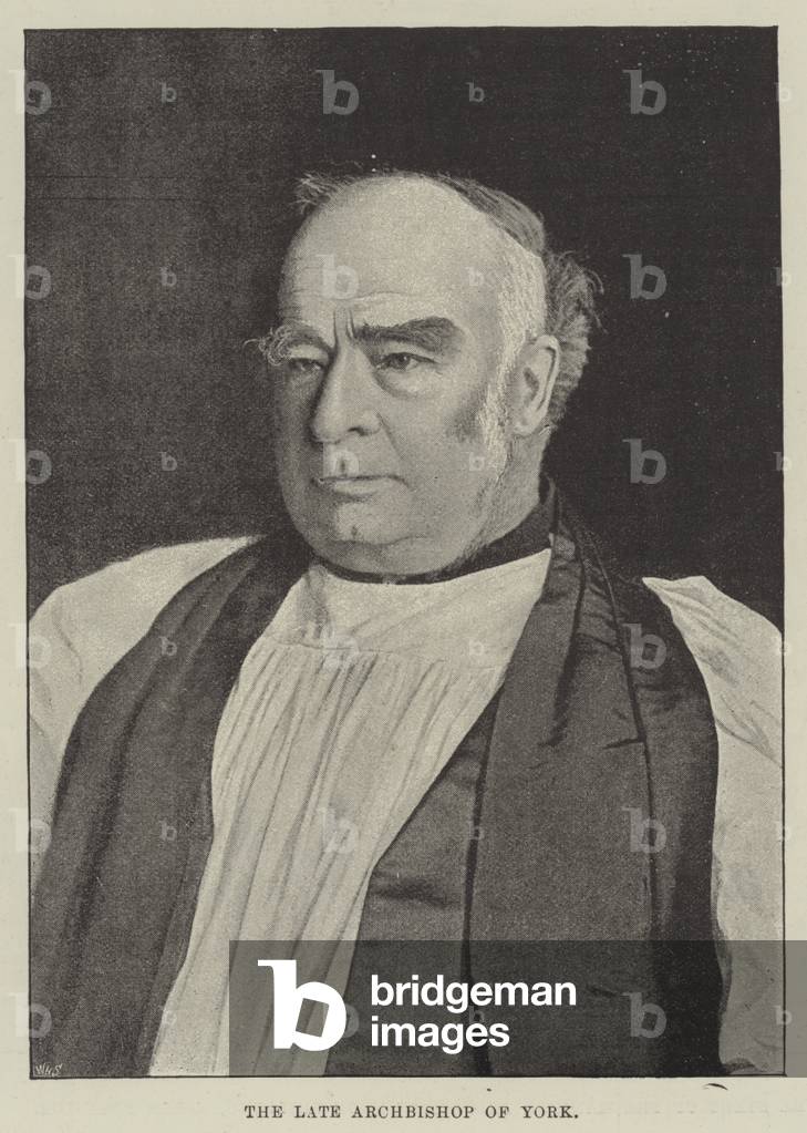 The late Archbishop of York (litho)