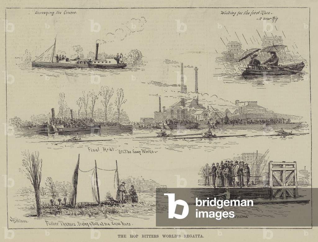 The Hop Bitters World's Regatta (engraving)
