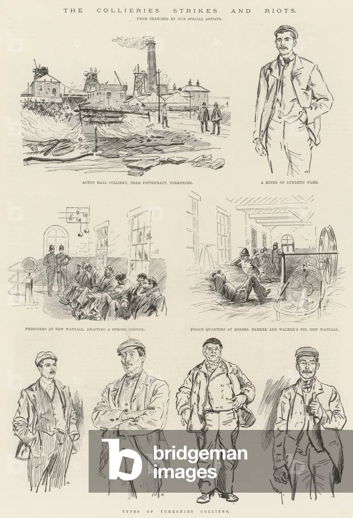 The Collieries Strikes and Riots (engraving)