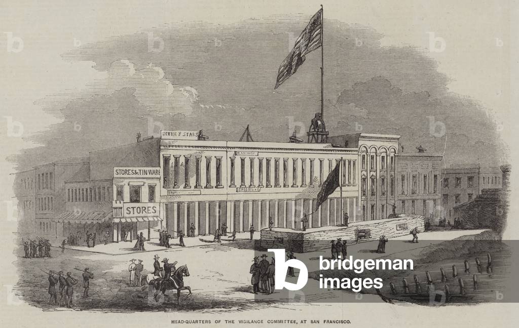 Head-Quarters of the Vigilance Committee, at San Francisco (engraving)
