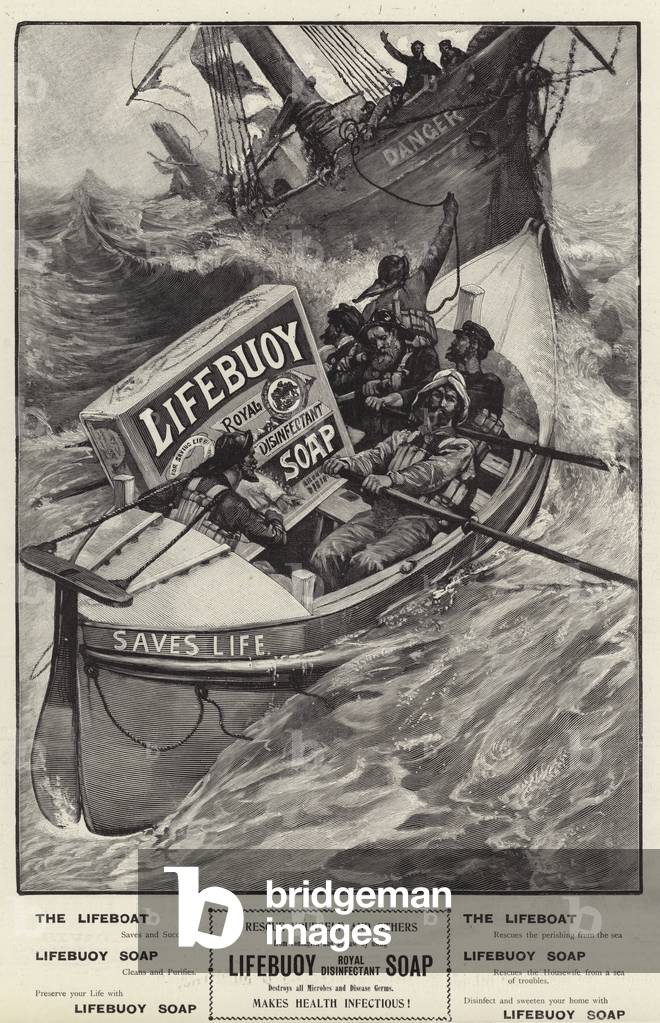 Advertisement, Lifebuoy Royal Disinfectant Soap (engraving)