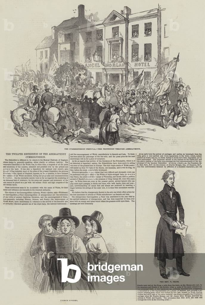 The Twelfth Eisteddfod of the Abergavenny Cymreigyddion (engraving)
