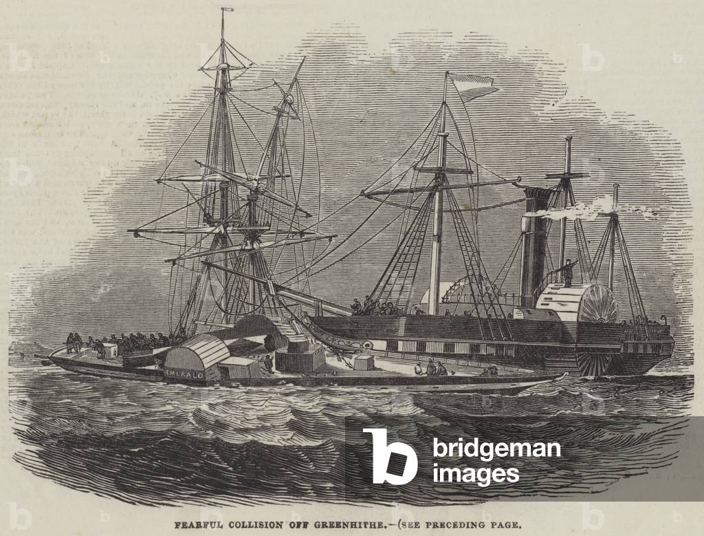Fearful Collision off Greenhithe (engraving)