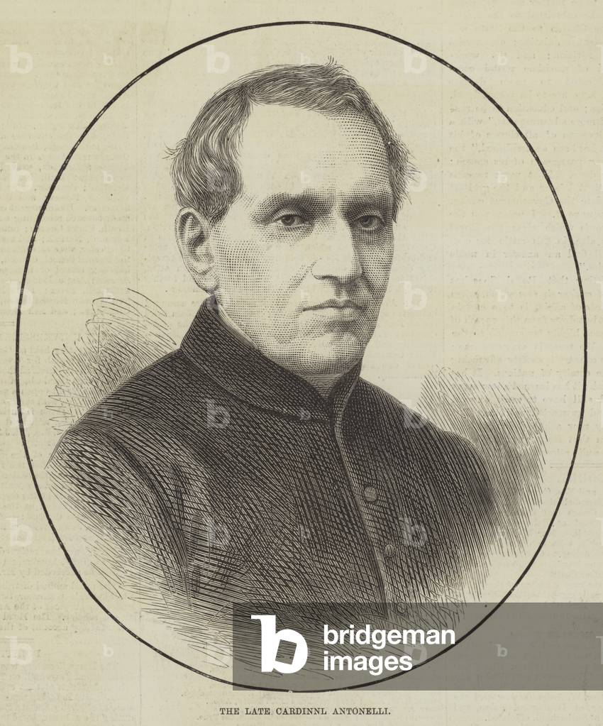 The late Cardinal Antonelli (engraving)