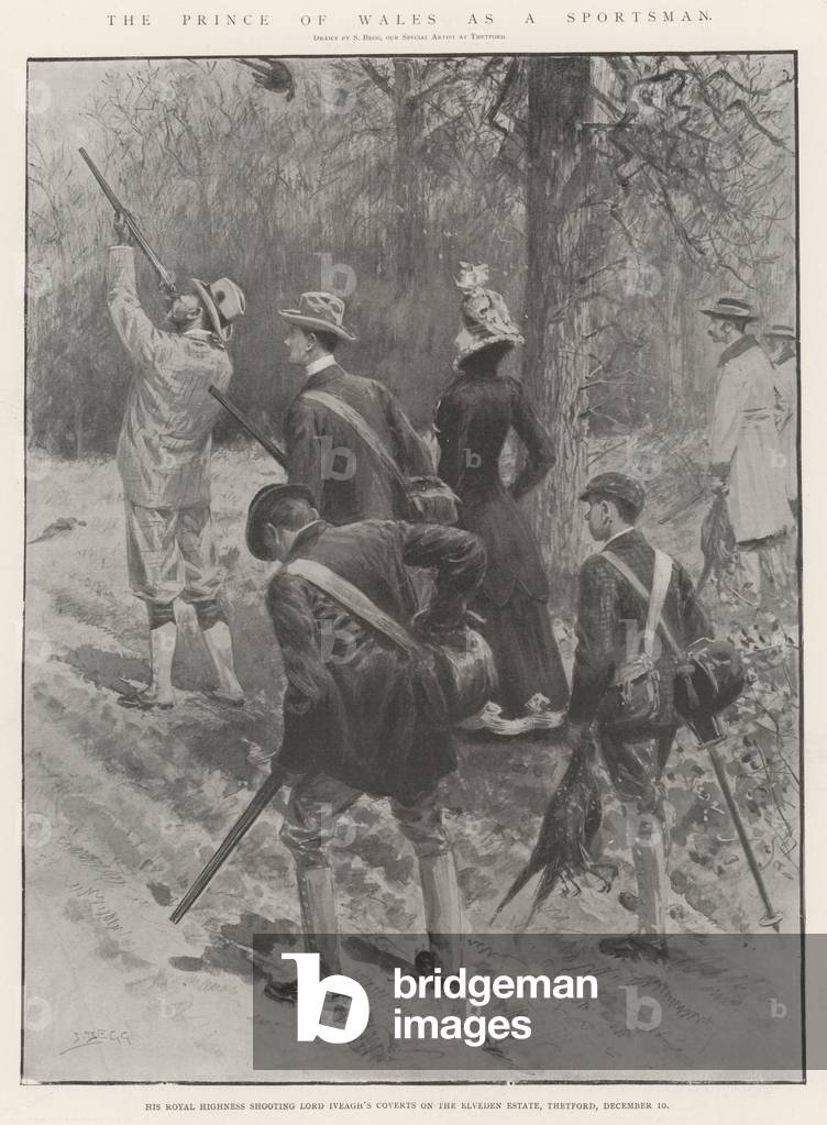 The Prince of Wales as a Sportsman (litho)