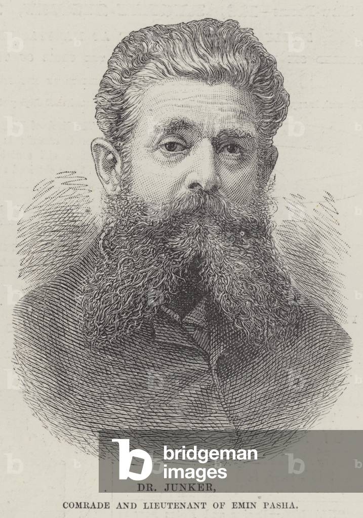 Dr Junker, Comrade and Lieutenant of Emin Pasha (engraving)
