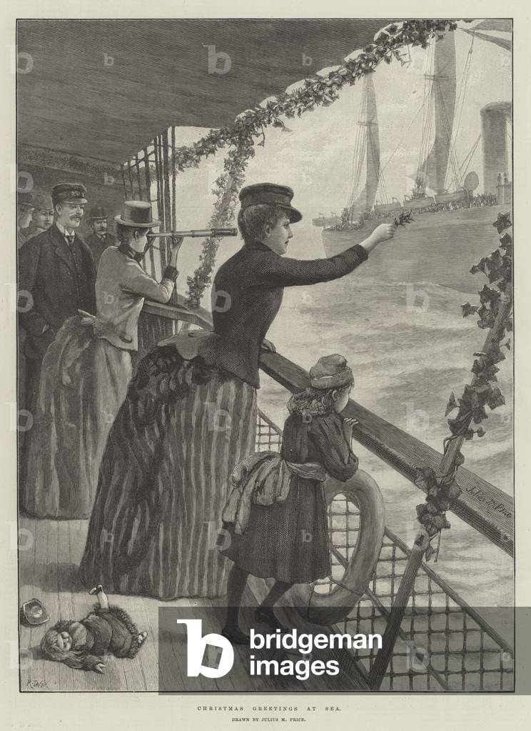 Christmas Greetings at Sea (engraving)
