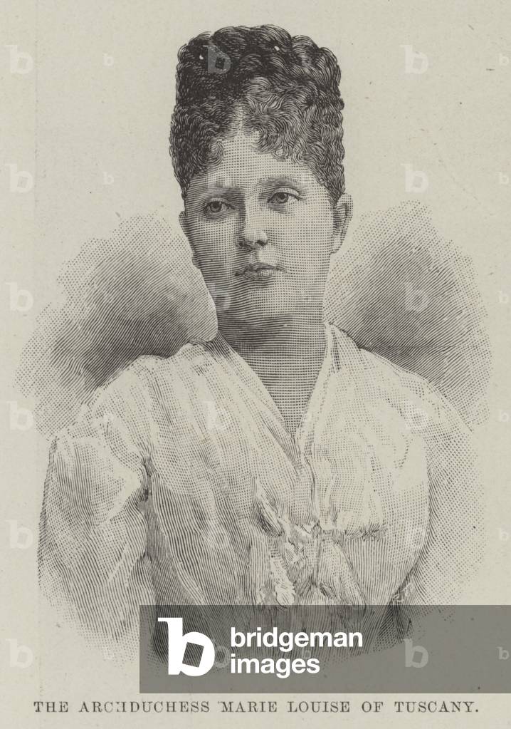 The Archduchess Marie Louise of Tuscany (engraving)