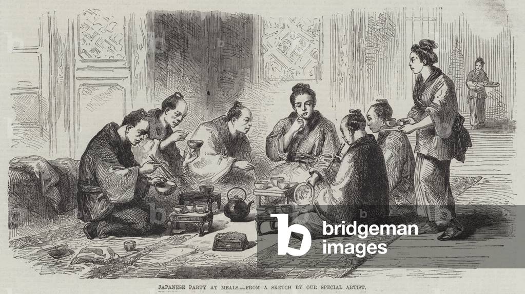 Japanese Party at Meals (engraving)