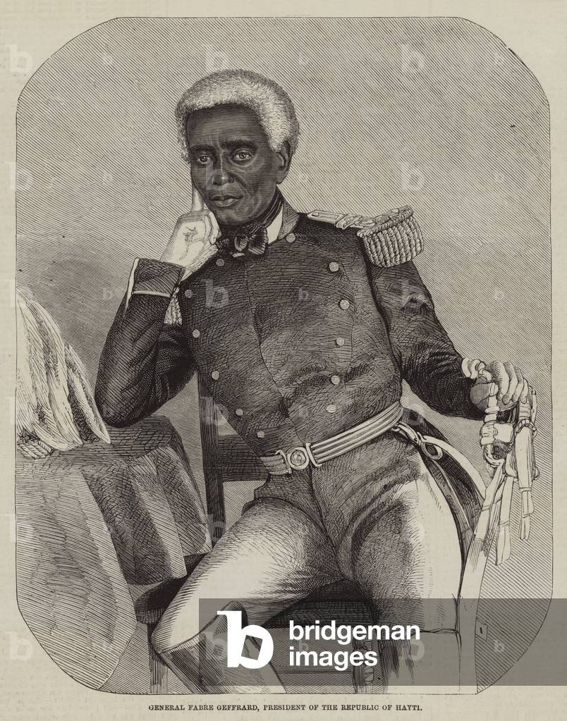 General Fabre Geffrard, President of the Republic of Hayti (engraving)