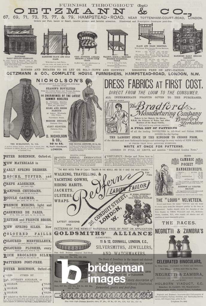 Page of Advertisements (engraving)