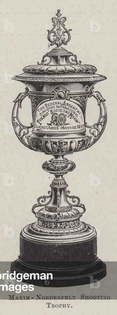 Maxim-Nordenfelt Shooting Trophy (engraving)