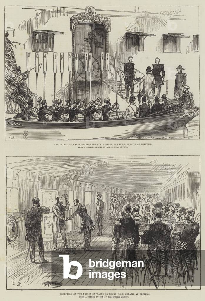 Visit of the Prince of Wales to India (engraving)