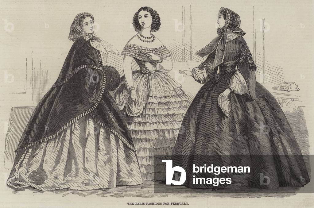 The Paris Fashions for February (engraving)