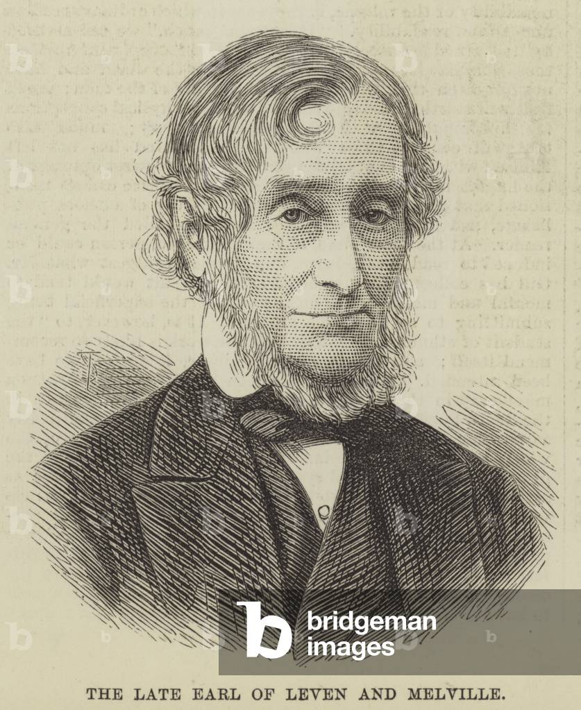 The late Earl of Leven and Melville (engraving)