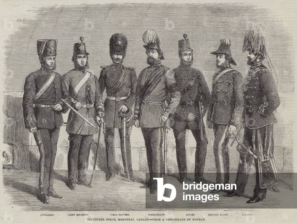 Volunteer Force, Montreal, Canada (engraving)