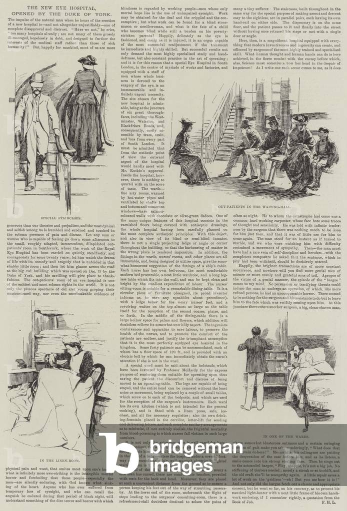 The New Eye Hospital, opened by the Duke of York (engraving)