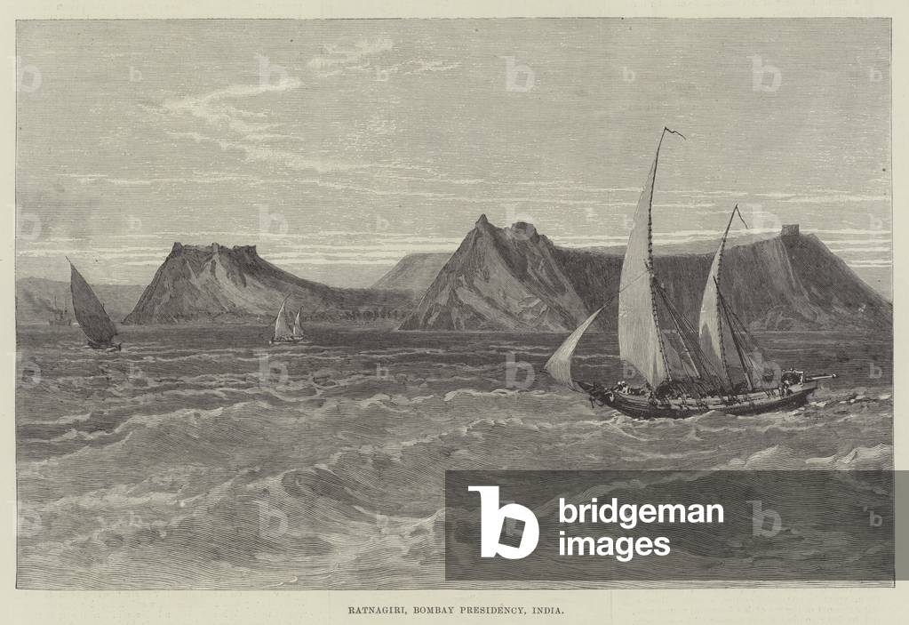 Ratnagiri, Bombay Presidency, India (engraving)