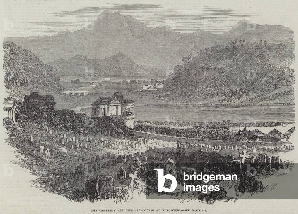 The Cemetery and the Racecourse at Hong-Kong (engraving)