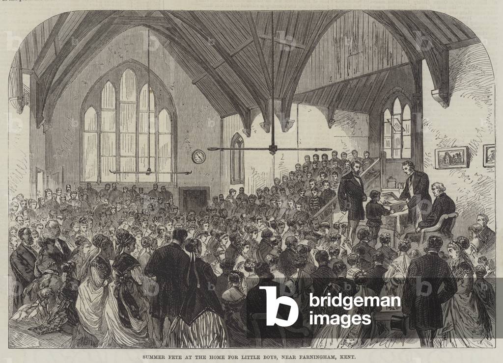 Summer Fete at the Home for Little Boys, near Farningham, Kent (engraving)