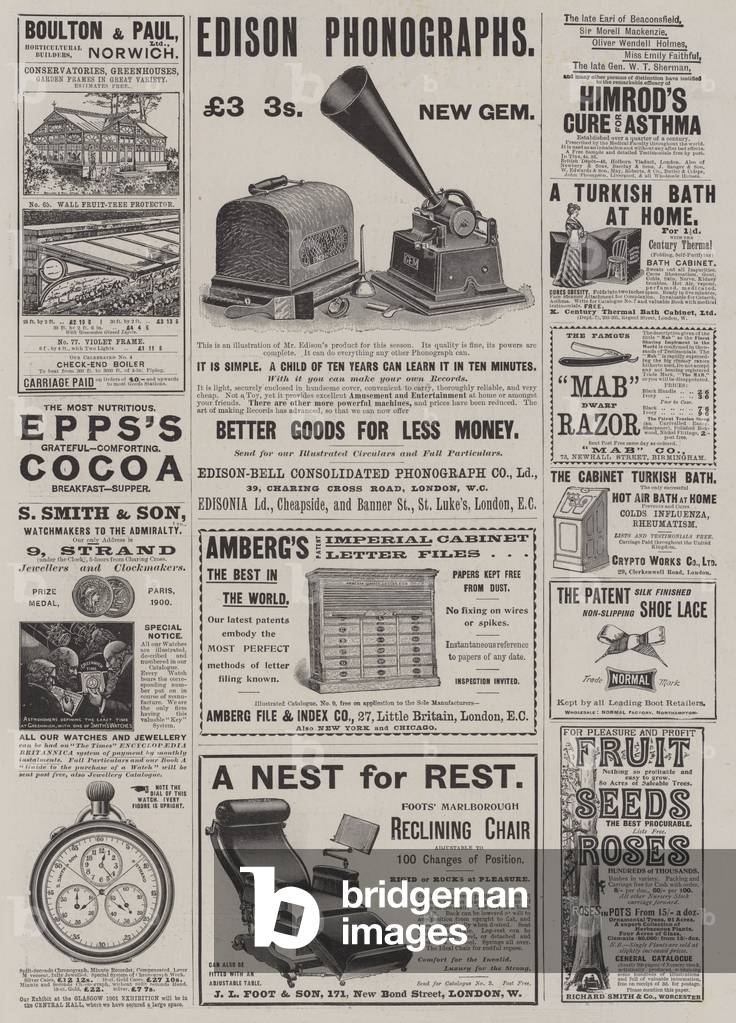 Page of Advertisements (engraving)