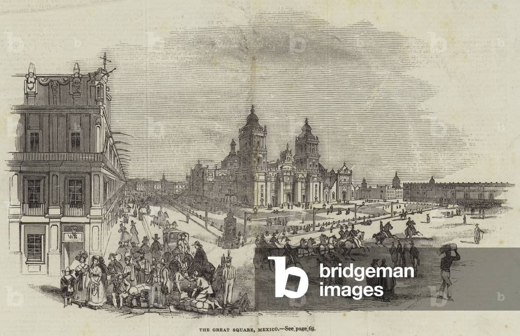 The Great Square, Mexico (engraving)