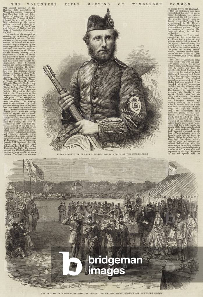 The Volunteer Rifle Meeting on Wimbledon Common (engraving)