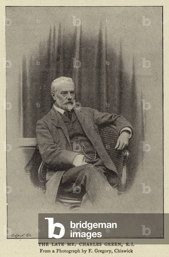 The Late Mr Charles Green, RI (engraving)