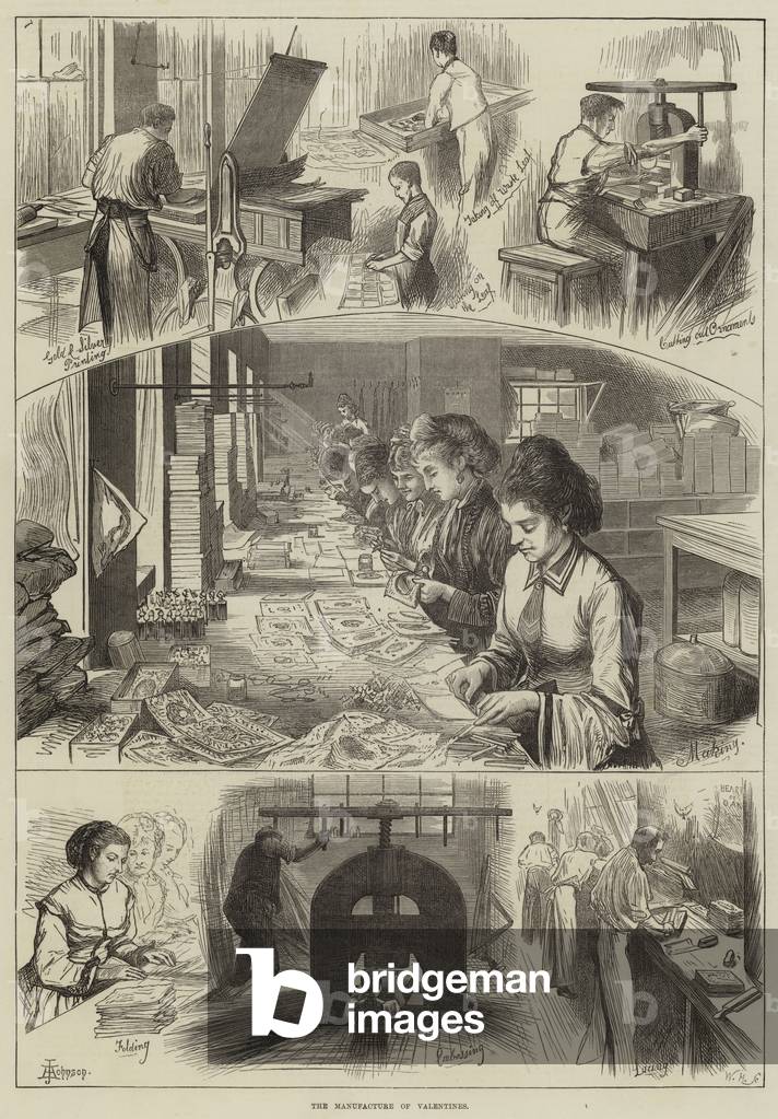 The Manufacture of Valentines (engraving)