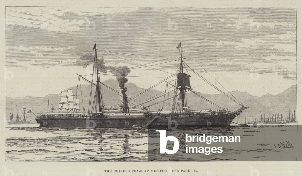 The Chinese Tea-Ship Mee-Foo (engraving)