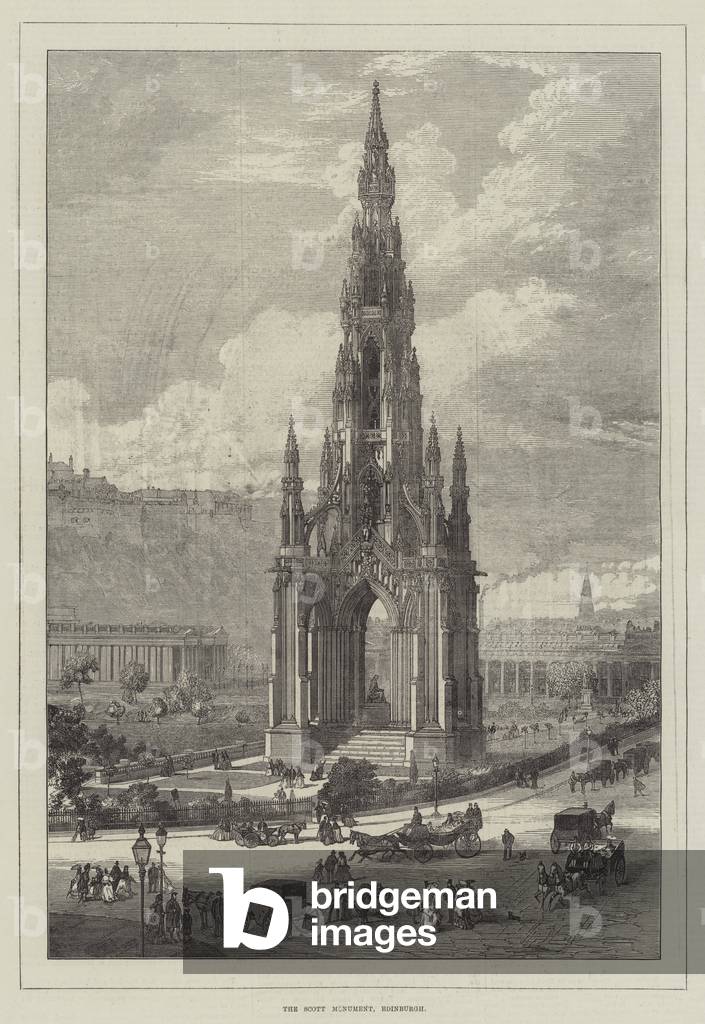 The Scott Monument, Edinburgh (engraving)