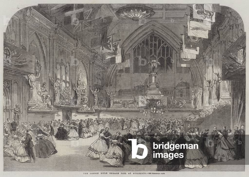 The London Rifle Brigade Ball at Guildhall (engraving)