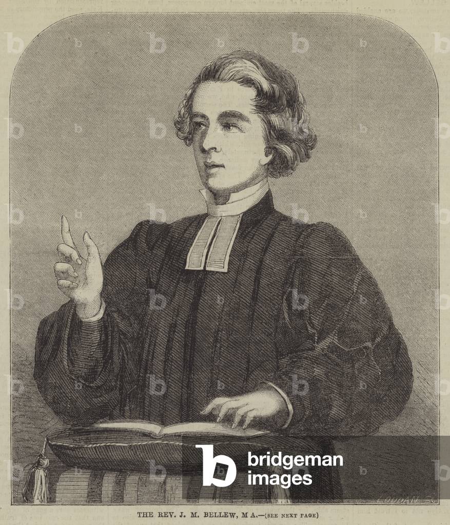 The Reverend J M Bellew, MA (engraving)