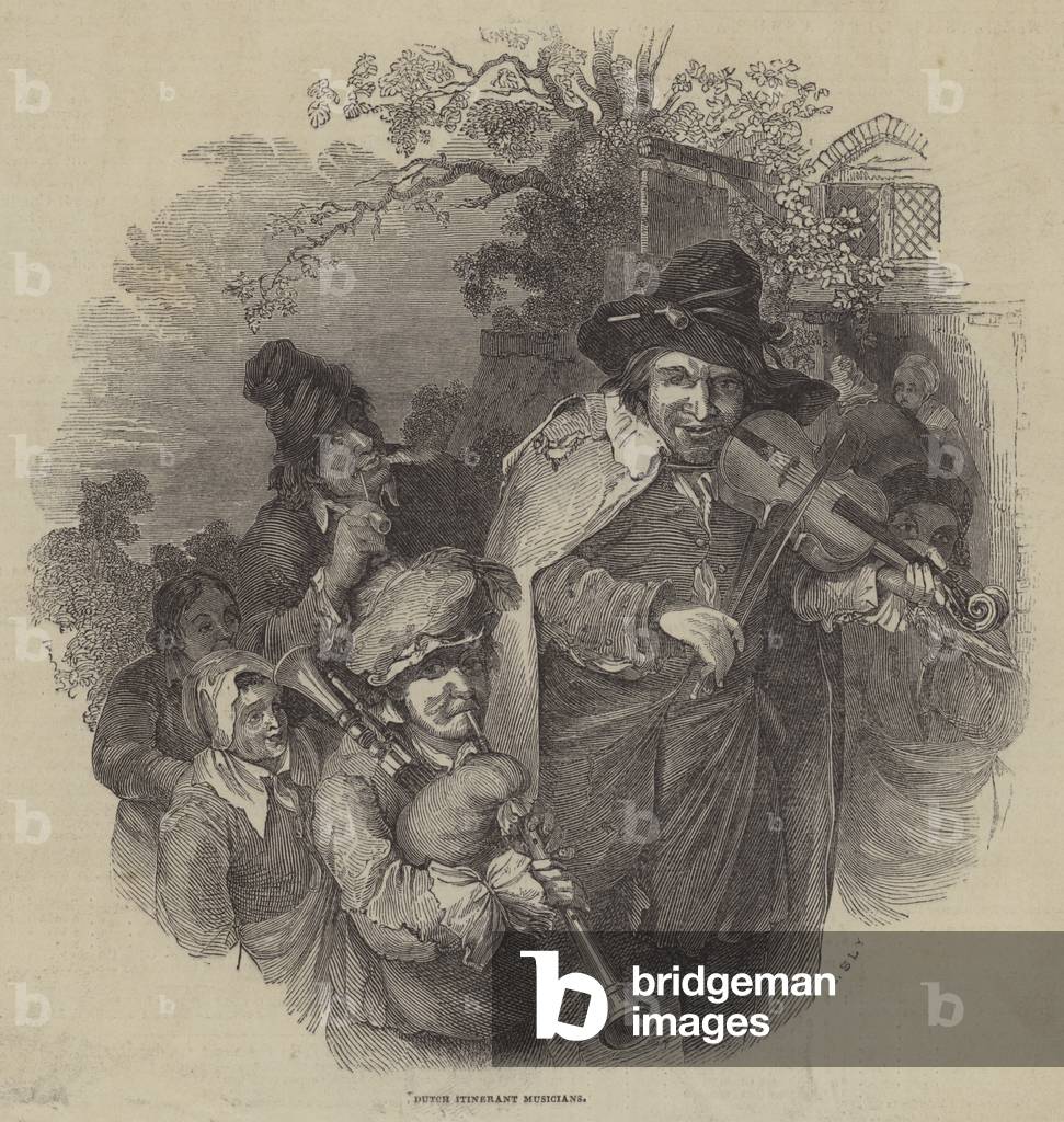 Dutch Itinerant Musicians (engraving)