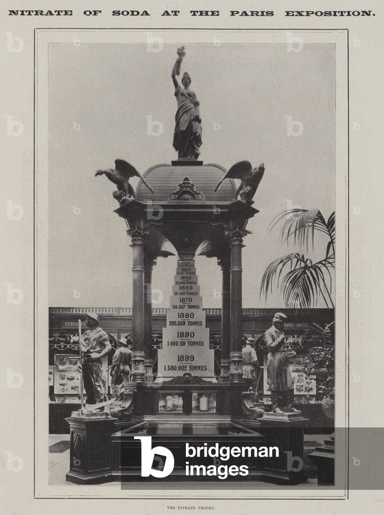 Nitrate of Soda at the Paris Exposition (b/w photo)