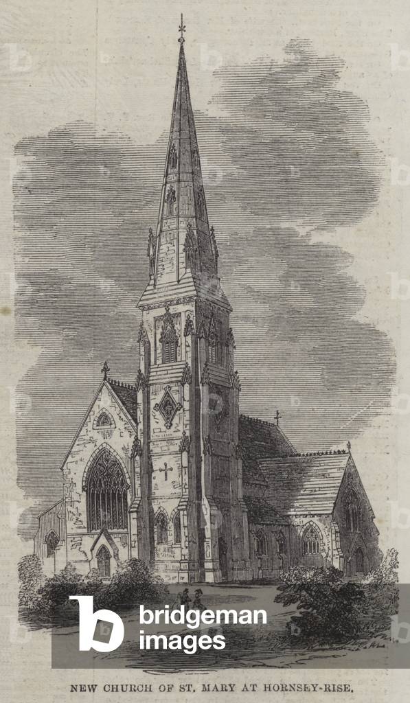 New Church of St Mary at Hornsey-Rise (engraving)