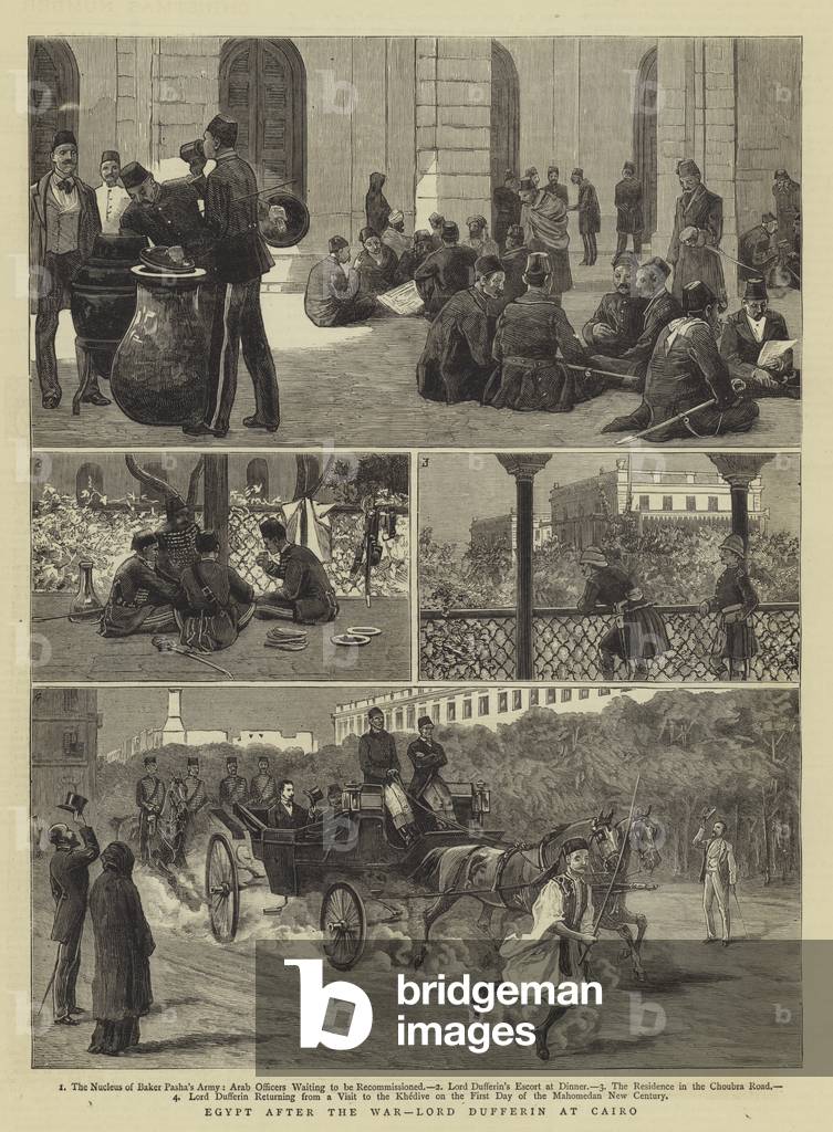 Egypt after the War, Lord Dufferin at Cairo (engraving)