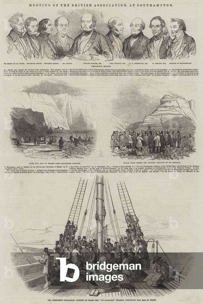 Meeting of the British Association, at Southampton (engraving)