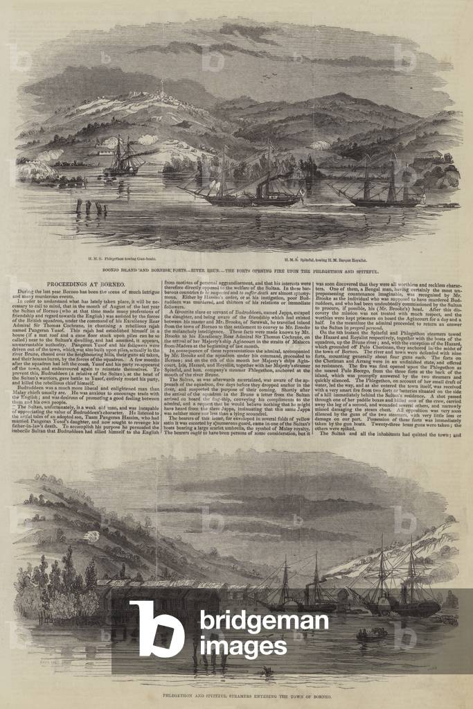 Proceedings at Borneo (engraving)